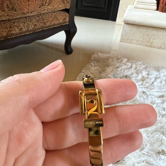 MICHAEL KORS Gold Studded Buckle Bracelet - Picture 3 of 4